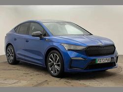 Race blue metallic Used 2023 Skoda Enyaq iV SportlinePlus SUV | £27,900 (Fair price)