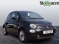 Black Used 2021 Fiat 500 Lounge Hatchback | £8,995 (Fair price)