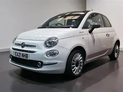 White Used 2021 Fiat 500 Dolcevita Hatchback | £9,490 (Fair price)