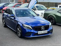Blue Used 2019 Mercedes C300 AMG Line Premium Estate | £14,491
