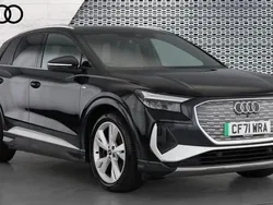 Black Used 2022 Audi Q4 e-tron S-Line SUV | £23,058 (Fair price)