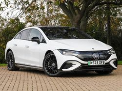 White Used 2024 Mercedes EQE350 AMG line Sedan | £49,998 (A bit pricey)