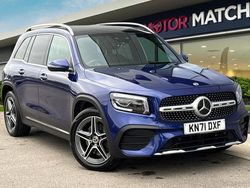 Blue Used 2021 Mercedes GLB220 AMG line SUV | £27,690 (Fair price)