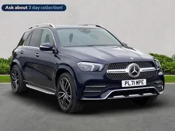 Blue Used 2022 Mercedes GLE350e AMG line Estate | £44,799 (Fair price)
