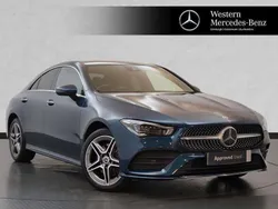 Blue Used 2021 Mercedes CLA250e AMG Line Premium Plus Sedan | £26,698 (Fair price)