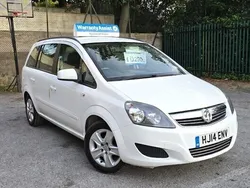 White Used 2014 Vauxhall Zafira MPV | £3,295 (Good price)