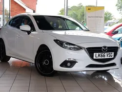 White Used 2016 Mazda 3 Hatchback | £11,390 (A bit pricey)