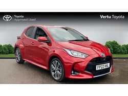 Red Used 2022 Toyota Yaris Hybrid Hatchback | £19,077 (A bit pricey)