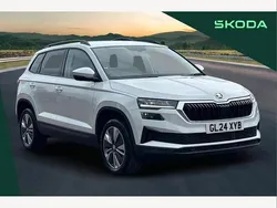 Moon white Used 2024 Skoda Karoq SE Drive SUV | £22,795 (Fair price)