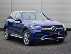 Blue Used 2021 Mercedes GLC300e AMG Line Premium Plus SUV | £29,850 (Fair price)
