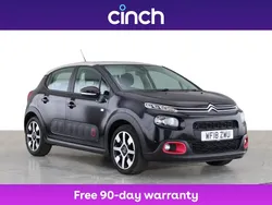 Black Used 2018 Citroën C3 PureTech Hatchback | £8,189 (Fair price)