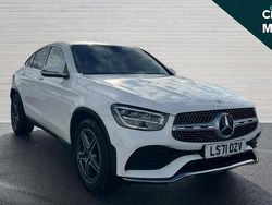 White Used 2021 Mercedes GLC220 AMG line Coupe | £30,618 (Fair price)