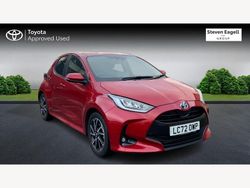 Red Used 2022 Toyota Yaris Hybrid Design Hatchback | £17,945 (Fair price)