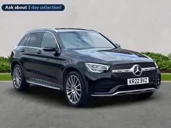 Black Used 2022 Mercedes GLC300 AMG Line Premium Estate | £30,949 (Fair price)