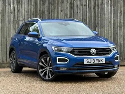 Blue Used 2019 VW T-Roc R-line SUV | £16,000 (Fair price)