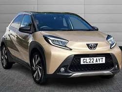 Ginger beige with black Used 2022 Toyota Aygo Hatchback | £12,395 (Fair price)