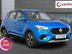 Blue Used 2021 MG ZS Excite Sedan | £12,959 (Expensive)
