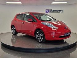 Red Used 2017 Nissan Leaf Tekna Hatchback | £5,463 (Good price)