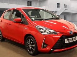 Red Used 2018 Toyota Yaris Hybrid Hatchback | £7,891