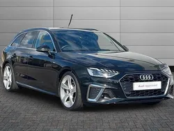 Mythos black Used 2023 Audi A4 S-Line Estate | £27,250 (Fair price)