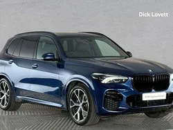 Blue Used 2022 BMW X5 M Sport SUV | £52,000 (Fair price)
