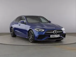 Blue Used 2024 Mercedes C300e AMG Line Premium Plus Sedan | £40,200 (A bit pricey)