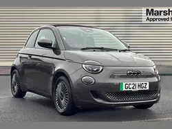 Grey Used 2021 Fiat 500e Icon Cabriolet | £13,535 (Fair price)