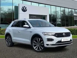 White silver Used 2022 VW T-Roc R-line SUV | £20,995 (Fair price)