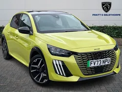 Yellow Used 2024 Peugeot e-208 GT Hatchback | £17,995 (Super price)