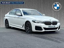 White Used 2023 BMW 520 M Sport Sedan | £27,899 (Fair price)