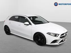 White Used 2021 Mercedes A180 AMG line Hatchback | £18,799 (Fair price)