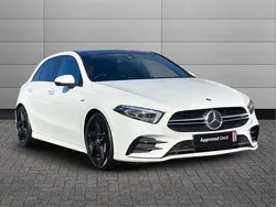 Polar white Used 2019 Mercedes A35 AMG Premium Plus Hatchback | £23,990 (Fair price)