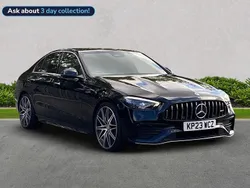 Black Used 2023 Mercedes C43 AMG Premium Plus Sedan | £44,499 (Fair price)