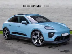Frozen blue metallic New 2024 Porsche Macan 4 Electric SUV | £77,850