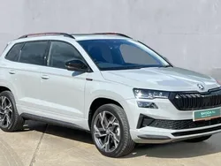Meteor grey Used 2024 Skoda Karoq SportLine SUV | £31,390 (Fair price)