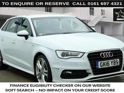 White Used 2016 Audi A3 Sportback S-Line Hatchback | £11,440 (Good price)