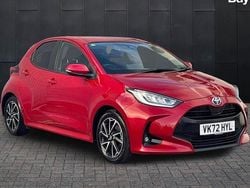 Red Used 2022 Toyota Yaris Hybrid Design Hatchback | £15,495 (Fair price)