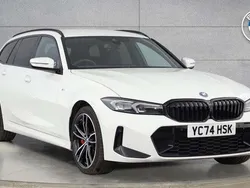 White Used 2024 BMW 330e M Sport Estate | £36,055 (Good price)