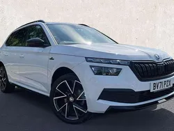 White Used 2021 Skoda Kamiq Monte Carlo SUV | £17,166 (Fair price)