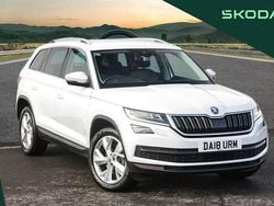 Moon white metallic Used 2018 Skoda Kodiaq SUV | £16,995 (Fair price)