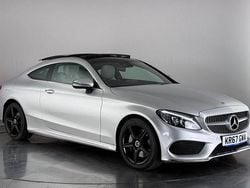 Silver Used 2017 Mercedes C250 AMG Line Premium Plus Coupe | £17,450 (Fair price)