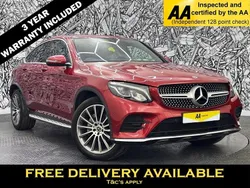 Red Used 2017 Mercedes GLC250 AMG Line Premium Coupe | £20,295 (Fair price)