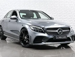 Grey Used 2018 Mercedes C220 AMG line Sedan | £13,890 (Fair price)