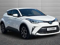 Pure white Used 2021 Toyota C-HR Design SUV | £20,270 (Good price)