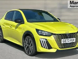 Yellow Used 2024 Peugeot e-208 GTi Hatchback | £19,450