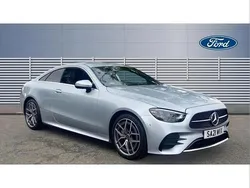 Silver Used 2021 Mercedes E220 AMG Line Premium Coupe | £25,299 (Fair price)