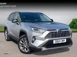 Silver blade Used 2021 Toyota RAV4 Hybrid SUV | £28,286 (Fair price)