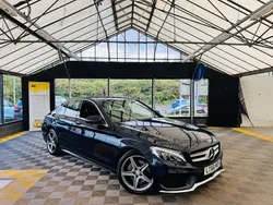 Blue Used 2016 Mercedes C220 AMG line Sedan | £12,695 (Fair price)