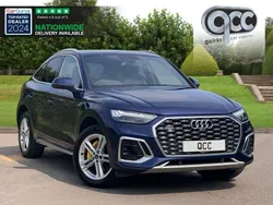 Navarra blue metallic Used 2022 Audi Q5 Sportback S-Line SUV | £34,950 (Super price)