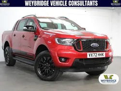 Red Used 2022 Ford Ranger Wildtrack Pickup | £27,995 (Expensive)